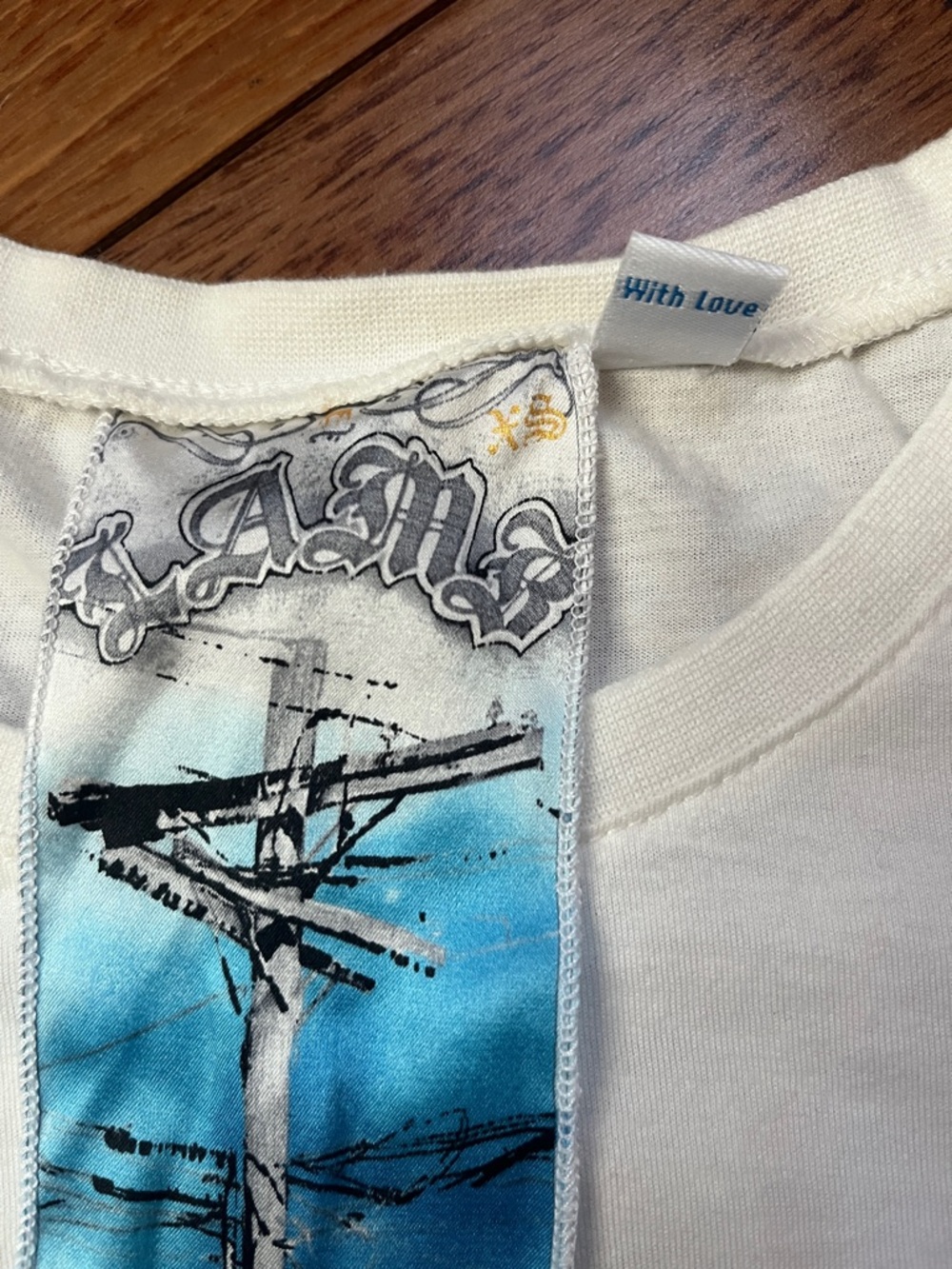 NWOT L.A.M.B. Bicycle Wheel Long Sleeve Tee PRICE FIRM - Picture 2 of 9